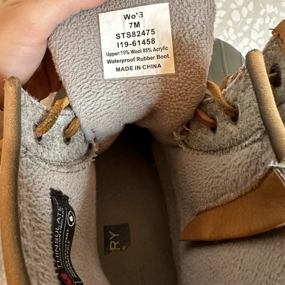 Sperry Women's Saltwater Emboss Wool Boot 7M - Picture 6 of 8